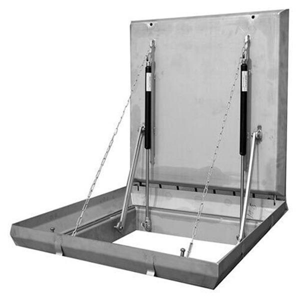 Κάλυμμα φρεατίου B125 INOX επιγεμιζόμενο με αμορτισέρ