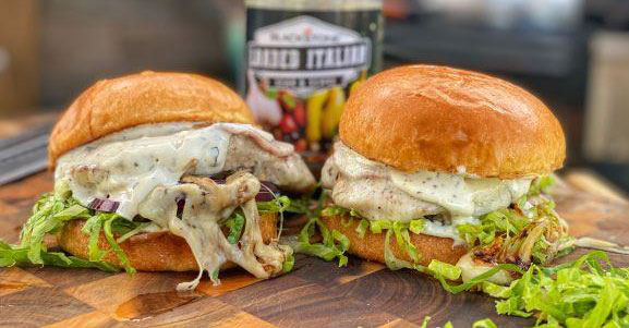 , Italian Style Burgers με Provolone σε Plancha/Griddle