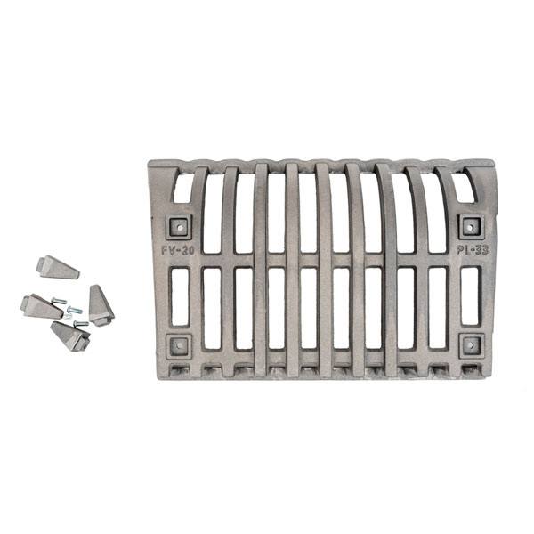 Σχάρα Τζακιού Μαντεμένια 60X49X15 με αποσπώμενα πόδια στήριξης