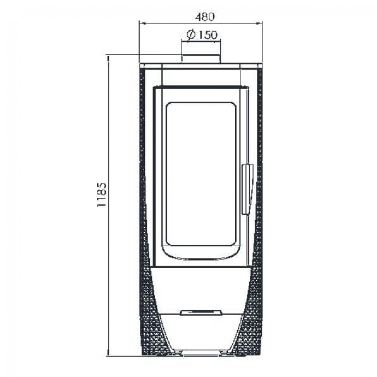 Plamen Nera - Μαντεμένια Ενεργειακή Σόμπα Ξύλου
