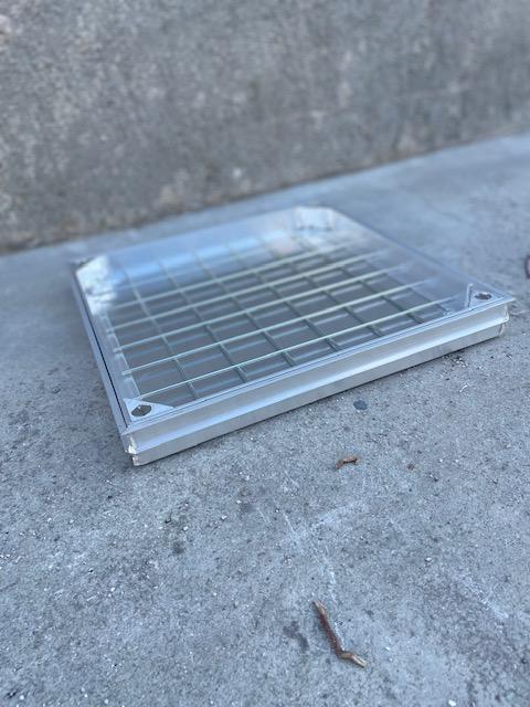 Κάλυμμα φρεατίου 40X40 cm A15 αλουμινίου επιγεμιζόμενο αντοχής 1,5 τόνου - Image 3