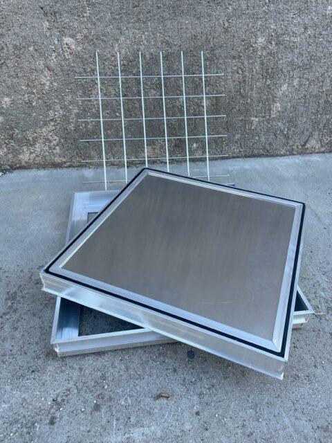 Κάλυμμα φρεατίου 40X40 cm A15 αλουμινίου επιγεμιζόμενο αντοχής 1,5 τόνου - Image 4