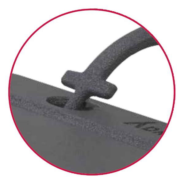 Μαντεμένιο χερούλι για πιάτα - πλάκες