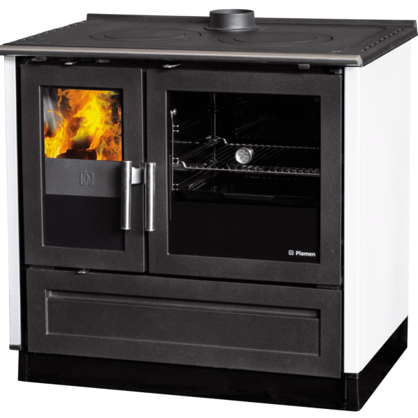 Plamen 910 Glas Μαντεμένια Ενεργειακή Σόμπα-Κουζίνα Ξύλου (μασίνα) 11kW