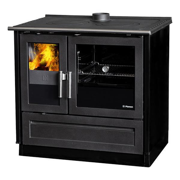 Plamen 910 Glas Μαντεμένια Ενεργειακή Σόμπα-Κουζίνα Ξύλου (μασίνα) 11kW