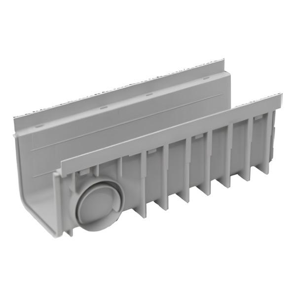 Πλαστικό κανάλι κοντό βαρύ 200Χ175X500 mm PE-HD PEGASUS Γκρί