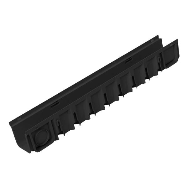 Πλαστικό κανάλι 130Χ120X1000 mm PE-HD PEGASUS PLUS Μαύρο