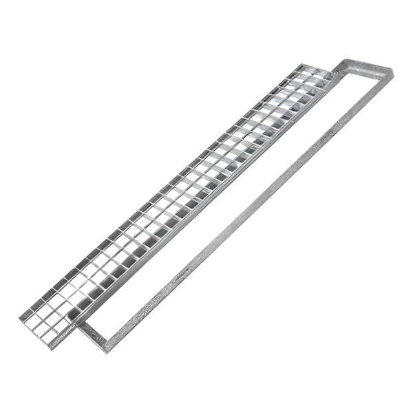 Γαλβανιζέ σχάρες καναλιών με πλαίσιο